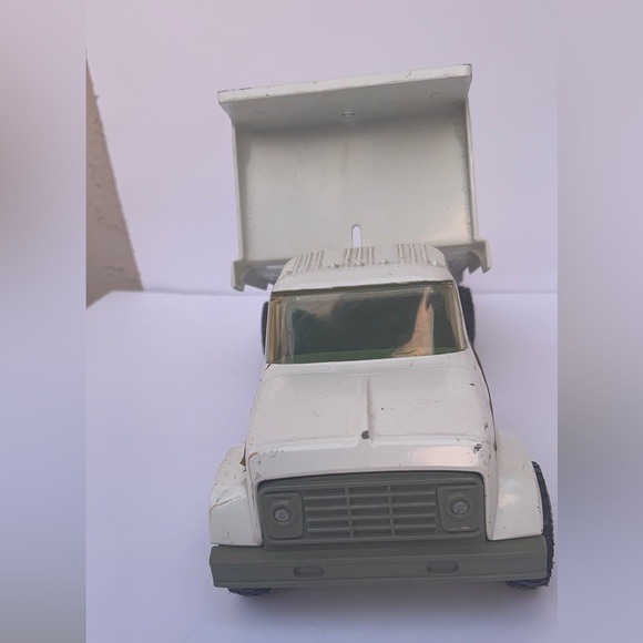 Vintage John Deere White Metal Dump Truck Toy Vehicle Farm Tractor - Picture 16 of 16